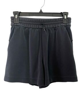 Lululemon Shorts Womens Size 4 Small Dark Grey Black High Rise Waist Lulu Lemon